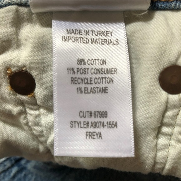 Agolde Freya High Rise Slim Blue Jeans Size 23 Quiver Med-Light Wash NWT NEW - Picture 13 of 16